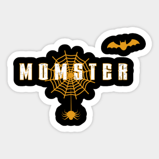 Momster - Halloween mom Sticker